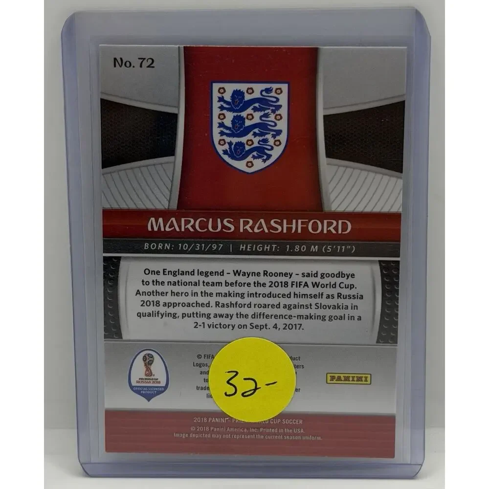 2018 Panini Prizm World Cup - Marcus Rashford #72